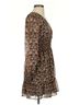 Max Studio 100% Polyester Paisley Brown Max Studio Casual Dress Size XS - photo 3
