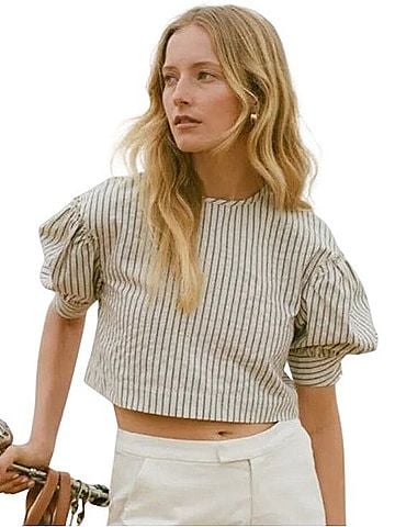 Tuckernuck Edie Short Sleeve Blouse (view 1)