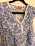Oliphant 100% Cotton Floral Multi Color Short Sleeve Blouse Size M - photo 4