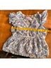 Oliphant 100% Cotton Floral Multi Color Short Sleeve Blouse Size M - photo 5