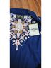 Bob Mackie 100% Cotton Blue Jacket Size L - photo 5