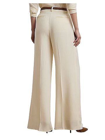 Ralph Lauren Double Faced Georgette Wide-Leg Dress Pants (view 2)