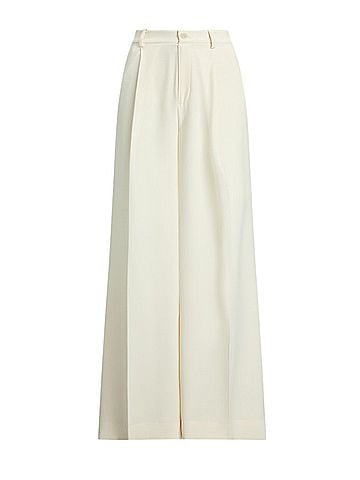 Ralph Lauren Double Faced Georgette Wide-Leg Dress Pants (view 1)