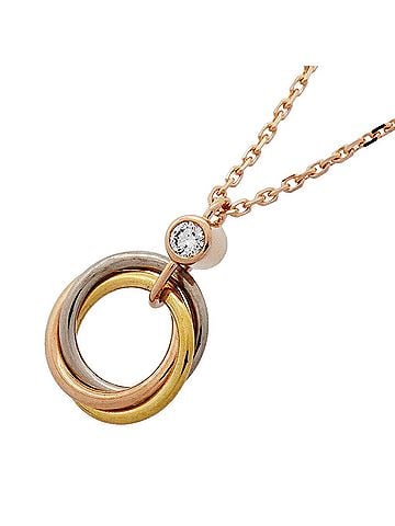 Cartier Cartier Trinity Necklace, 1PD (1 diamond), available in 18K Yellow Gold, White and Pink Gold. (P3204093) (view 1)