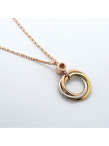 Cartier Cartier Trinity Necklace, 1PD (1 diamond), available in 18K Yellow Gold, White and Pink Gold. (P3204093) (view 2)