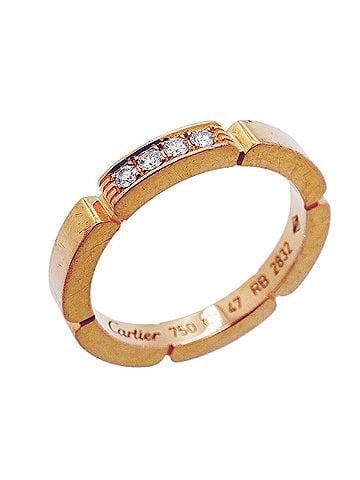 Cartier Cartier Maillon Panthère Ring, 18K Pink Gold, Diamond, Ladies', P3183443 (view 1)
