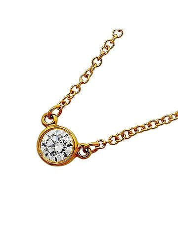 Tiffany & Co. Tiffany &amp; Co. By the Yard Necklace, 1PD (18K Yellow Gold) Diamond, Ladies' P3177780 (view 1)