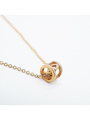 Tiffany & Co. Tiffany &amp; Co. Atlas Mini Necklace, 18K Pink Gold, Women's, P3176822 (view 2)