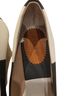 J.Crew Stripes Black White Tan Wedges Size 8 1/2 - photo 2
