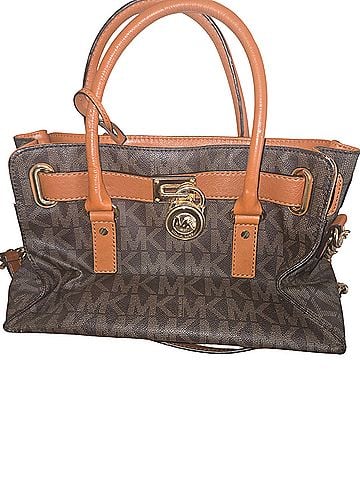 Michael Kors Leather Satchel (view 1)