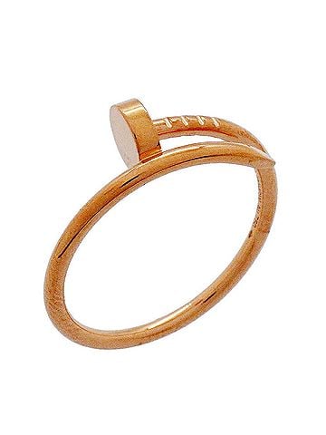 Cartier Cartier Juste un Clou Ring SM 18KPG Pink Gold #60 Men's OP015080 (view 1)