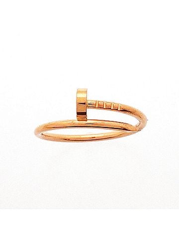 Cartier Cartier Juste un Clou Ring SM 18KPG Pink Gold #60 Men's OP015080 (view 2)