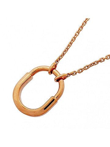 Tiffany & Co. Tiffany &amp; Co. Lock Small Necklace, 18K Pink Gold, Women's, OP014299 (view 1)