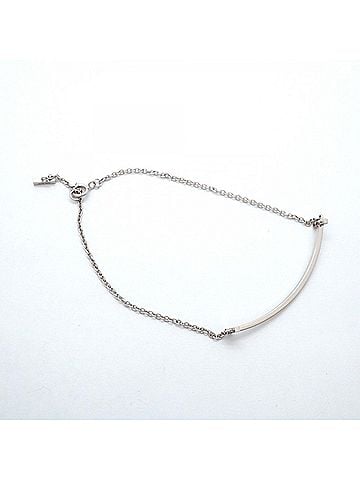Tiffany & Co. Tiffany &amp; Co. T Smile Bracelet, 18K White Gold, Ladies', OP011459 (view 2)