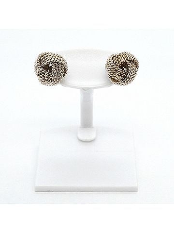 Tiffany & Co. Tiffany &amp; Co. Somerset Mesh Sterling Silver 925 Earrings for Women OP009722 (view 2)
