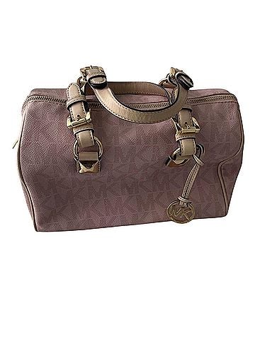 Michael Kors Leather Satchel (view 1)