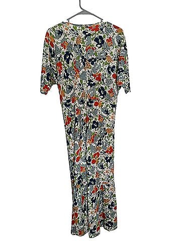 Lauren by Ralph Lauren Szl Floral Rouched Front Midi Dress Casual Dress (view 2)