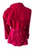 Gallery 100% Polyester 100% Polyester Red Trenchcoat Size M - photo 2