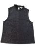 Nanette Lepore 100% Polyester Black Silver Tank Top Size L - photo 1