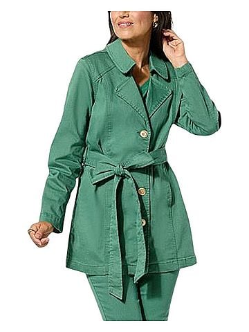 DG^2 by Diane Gilman Trenchcoat (view 1)