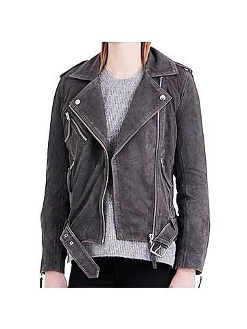 Topshop Real Leather Moto Jacket Jacket (view 1)