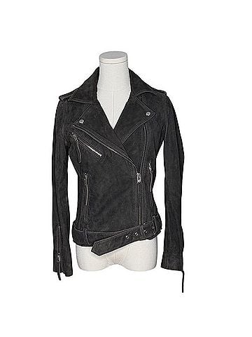 Topshop Real Leather Moto Jacket Jacket (view 2)