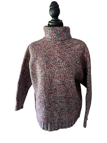 Express Multicolor Heathered Turtleneck Sweater Turtleneck Sweater (view 1)