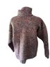 Express Hearts Pink Gray Green White Turtleneck Sweater Size M - photo 2
