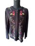 Croft & Barrow Floral Black Red Jacket Size L - photo 1