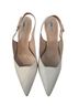 Novus 100% Leather Solid Ivory Tan Gold Heels Size 10 - photo 2