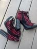 Gianni Bini Red Black Ankle Boots Size 9 - photo 4
