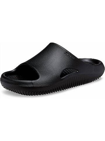 Crocs Unisex Mellow Recovery Slide in Black (view 2)