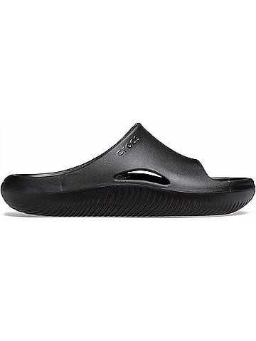 Crocs Unisex Mellow Recovery Slide in Black (view 1)