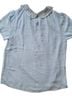Forever 21 100% Polyester Blue Silver Blouse Size M - photo 2