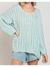 Pol Green Thin Sweater in Aqua Size M - photo 2
