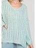Pol Green Thin Sweater in Aqua Size M - photo 3