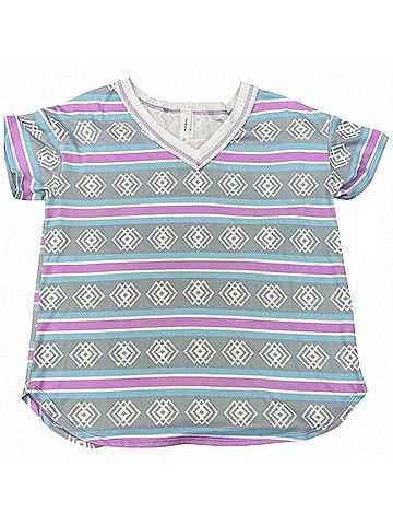 Honeyme Women's Aztec Printed Top in Blue/Lavender (view 1)