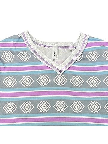 Honeyme Women's Aztec Printed Top in Blue/Lavender (view 2)