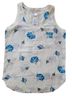 Loft 37 100% Polyester Floral White Blue Tank Top Size XS - photo 1
