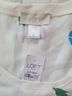 Loft 37 100% Polyester Floral White Blue Tank Top Size XS - photo 3