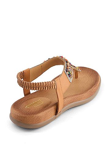 Andrea Women's Decorated T-Strap Sandal (view 2)