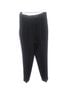 Escada 100% Wool Print Black Track Pants Size 36 waist - photo 1