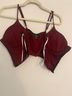 Lulus 59% Polyester 30% Rayon 11% Spandex 100% Polyester Floral Burgundy Bodysuit Size XS - photo 5