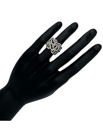 Hermès HERMES Chaine d'Ancre Enchainée GM Ring, Sterling Silver 925, Men's Silver, Item No. 39105 (view 2)