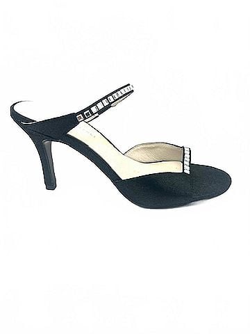 KOKO + PALENKI Women's Cleo Metallic Sandals in Black (view 2)
