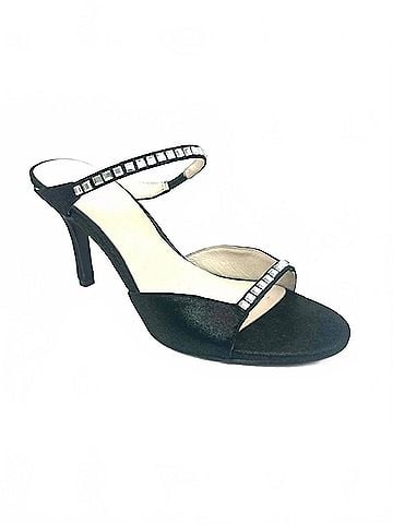 KOKO + PALENKI Women's Cleo Metallic Sandals in Black (view 1)