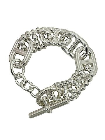 Hermès HERMES Chaine d'Ancre Area 2 Bracelet, Sterling Silver 925, Men's Accessory, Silver, Item No. 17812 (view 1)