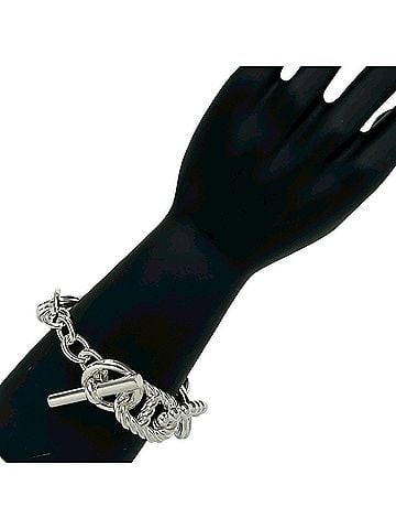 Hermès HERMES Chaine d'Ancre Area 2 Bracelet, Sterling Silver 925, Men's Accessory, Silver, Item No. 17812 (view 2)