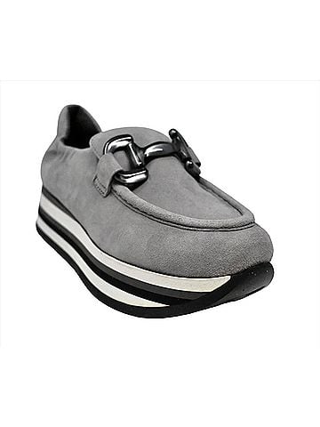 Softwaves Women's Catlin Loafer in Light Grey (view 2)