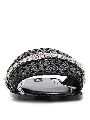 Jessica Rich Women's Starlight Slide in Black (view 2)